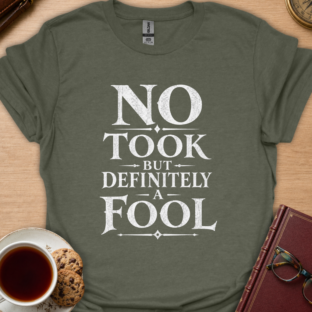 A Fool Text T-Shirt