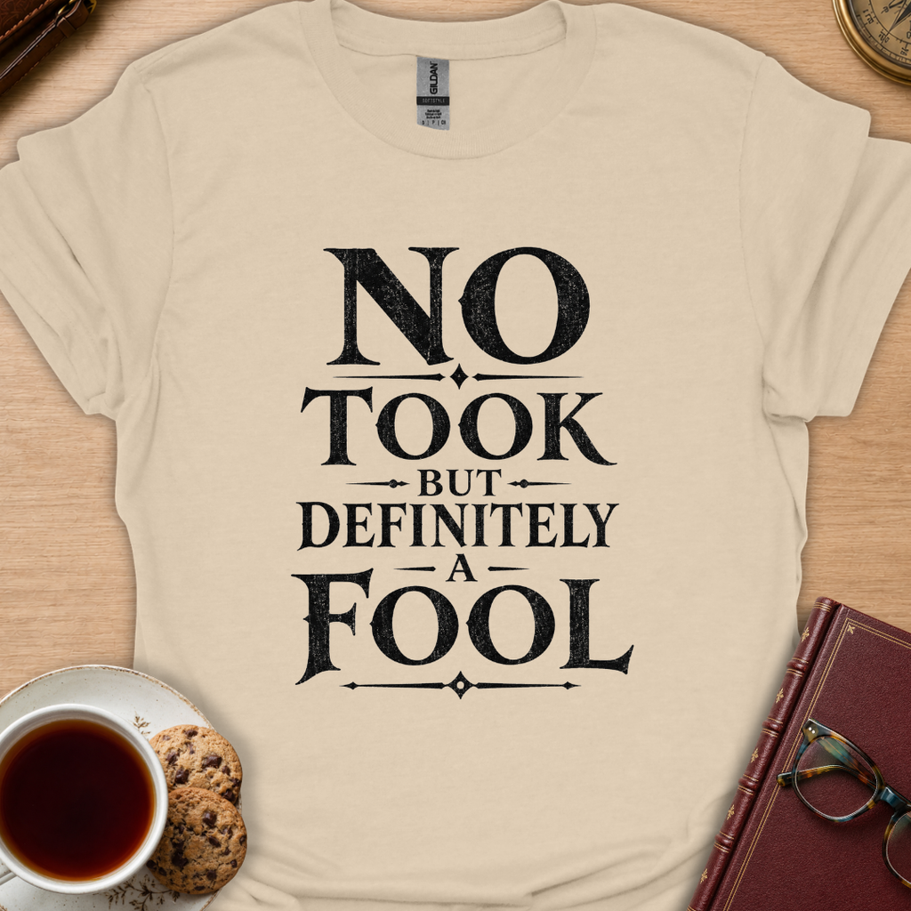 A Fool Text T-Shirt