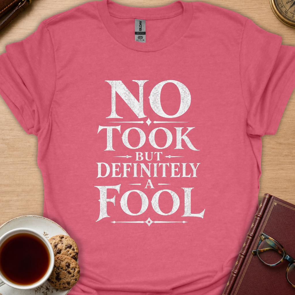 A Fool Text T-Shirt