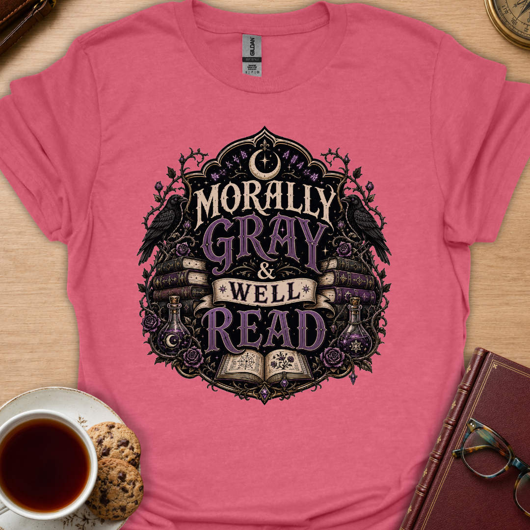 Gray Well Read T-Shirt