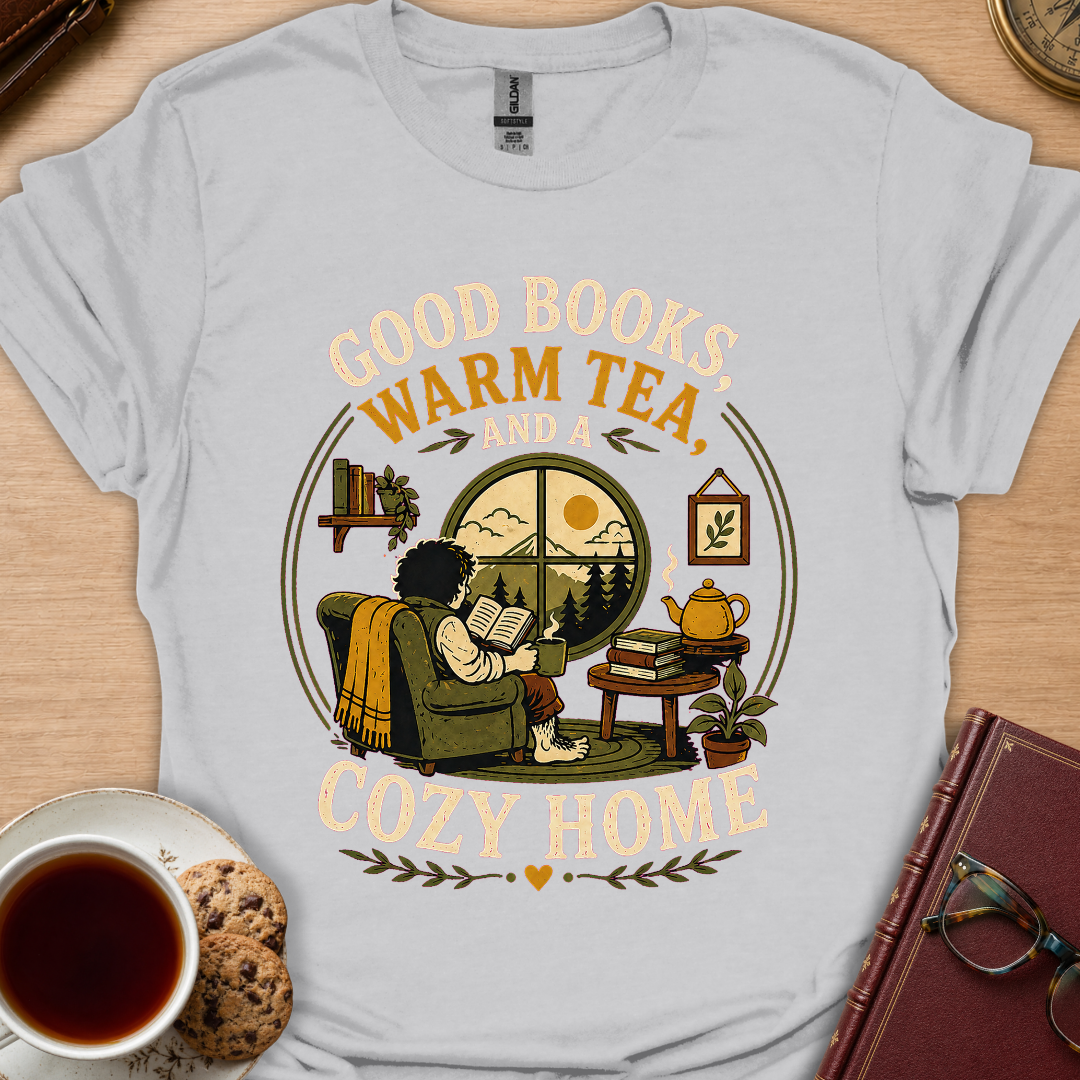 Good Books Cozy Home T-Shirt