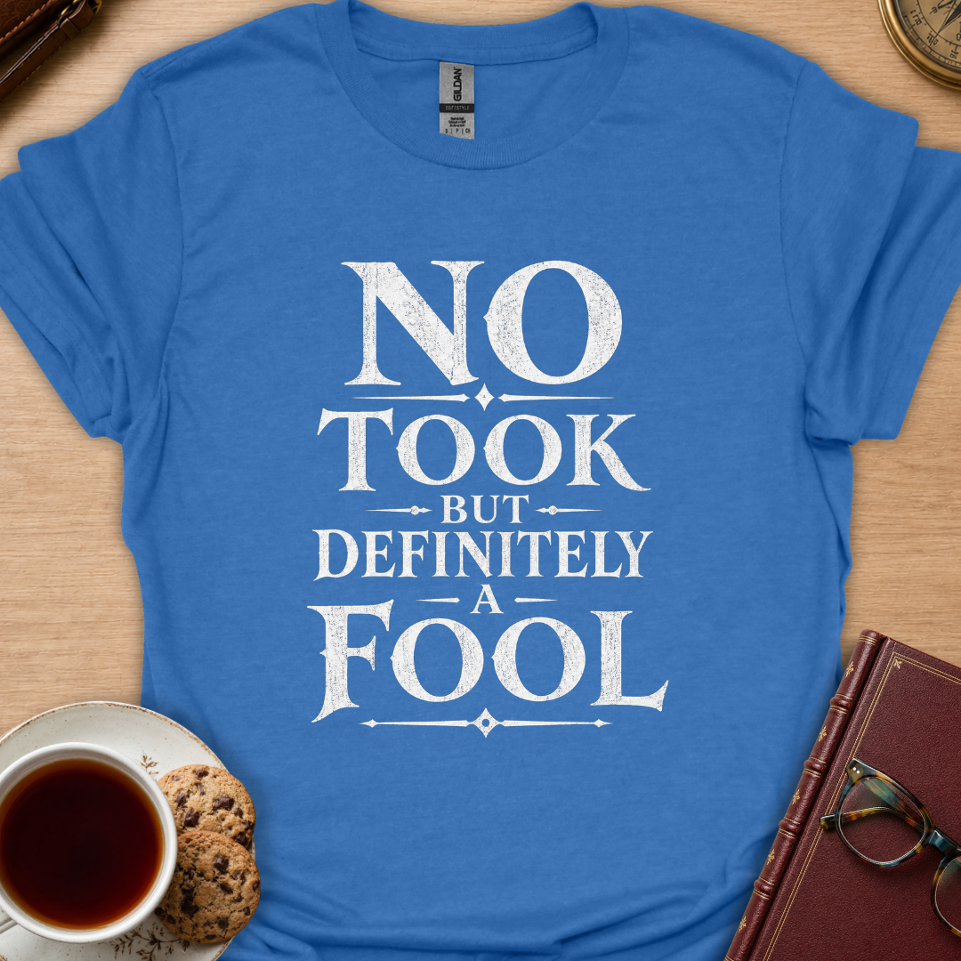 A Fool Text T-Shirt