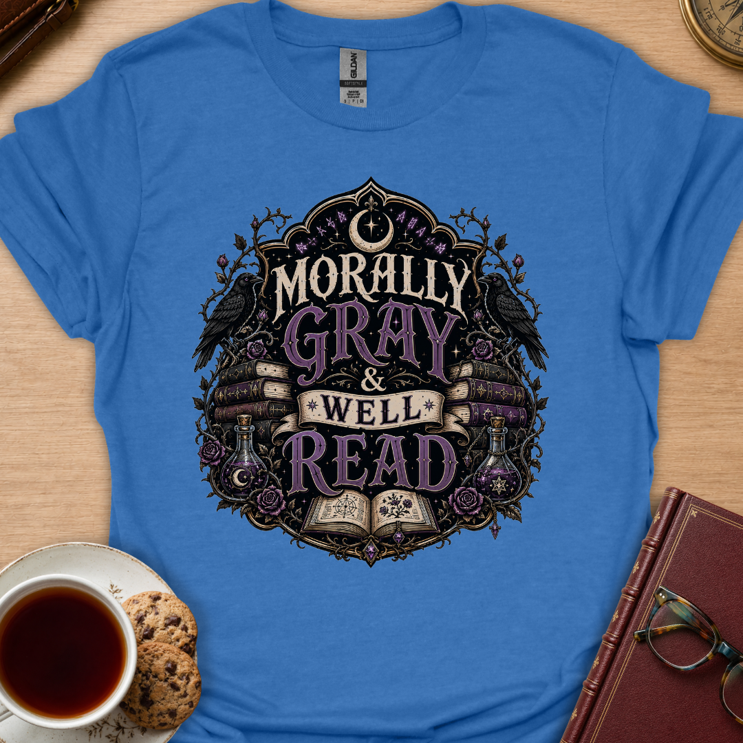 Gray Well Read T-Shirt