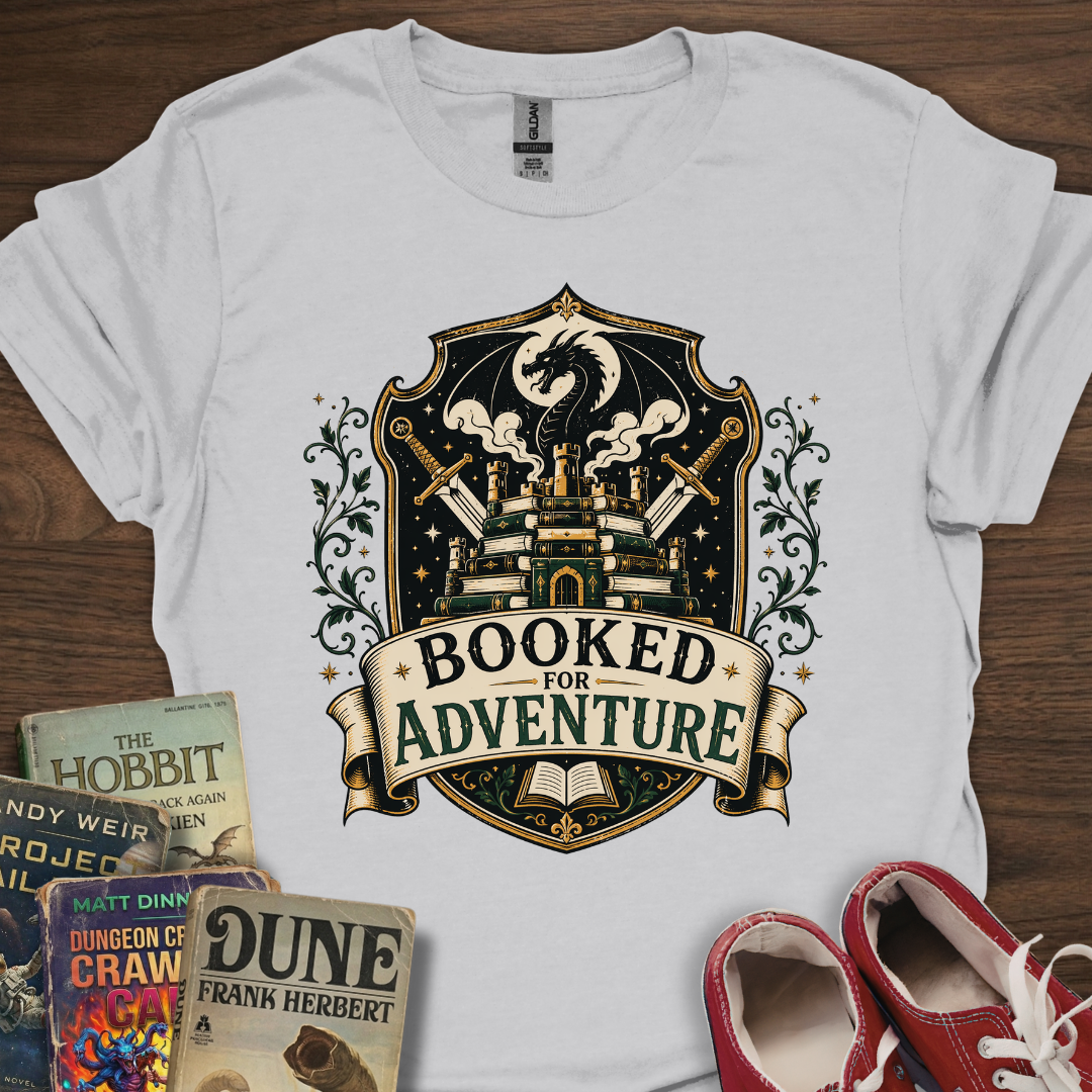 Booked For Adventure Crest T-Shirt