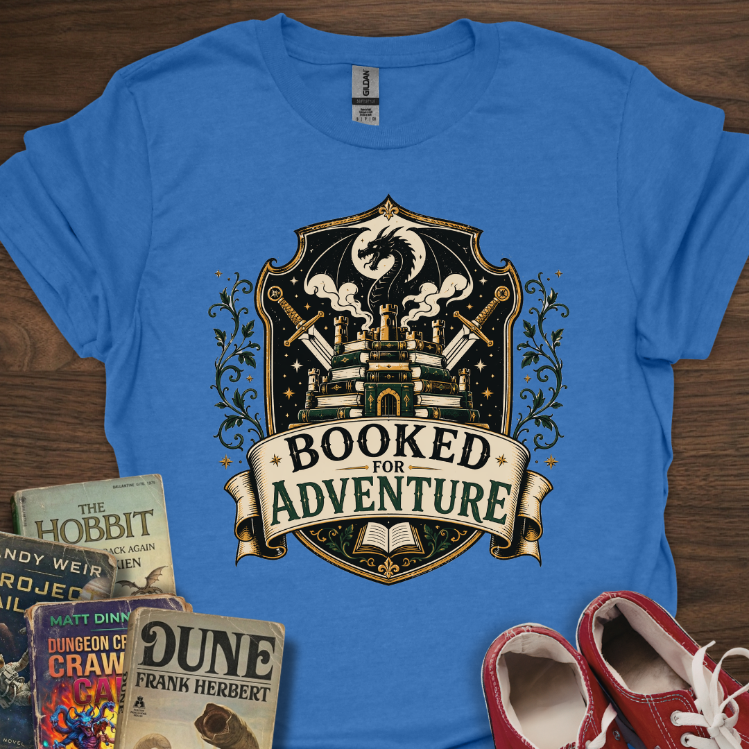 Booked For Adventure Crest T-Shirt