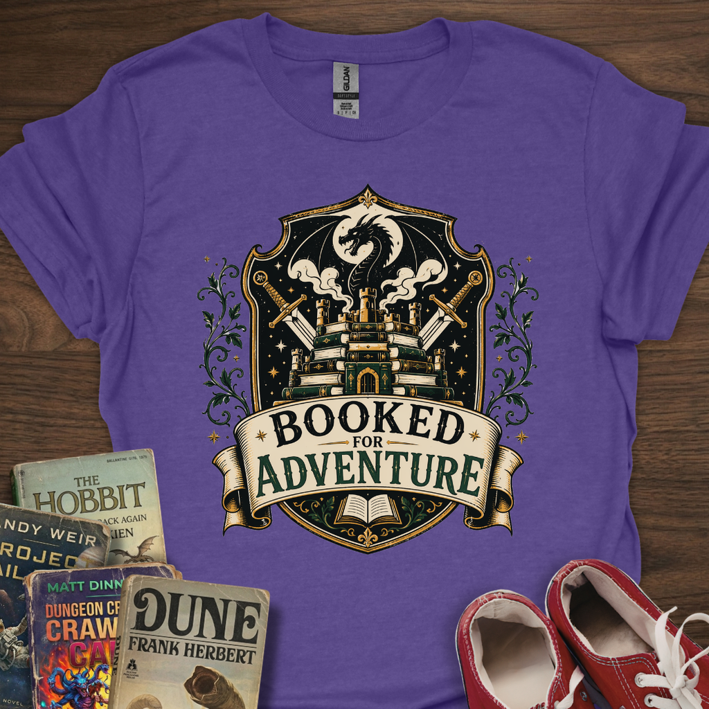 Booked For Adventure Crest T-Shirt