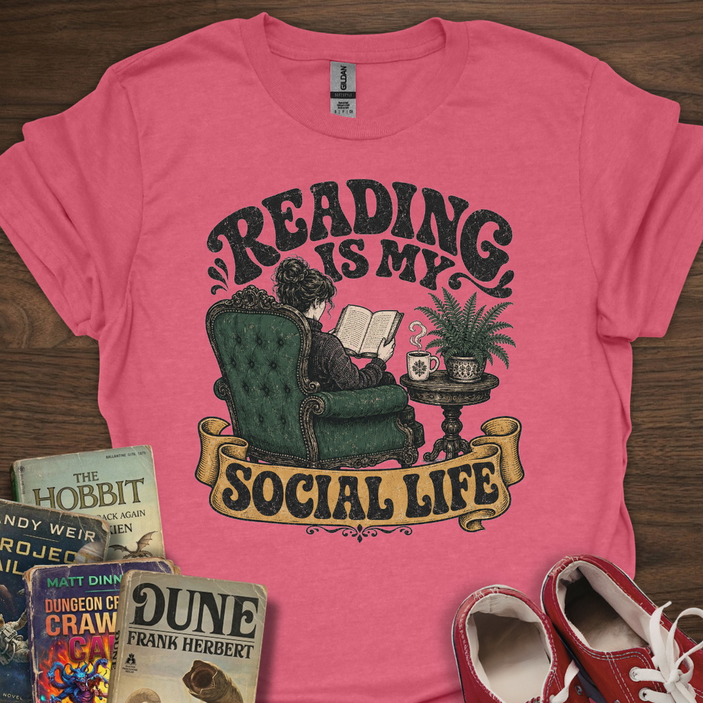 Reading Is My Social Life T-Shirt