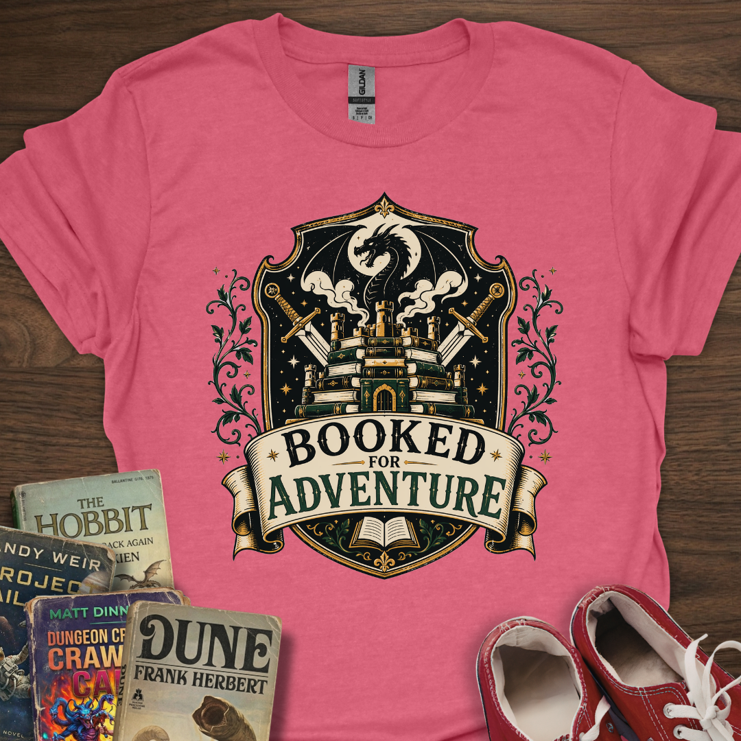 Booked For Adventure Crest T-Shirt