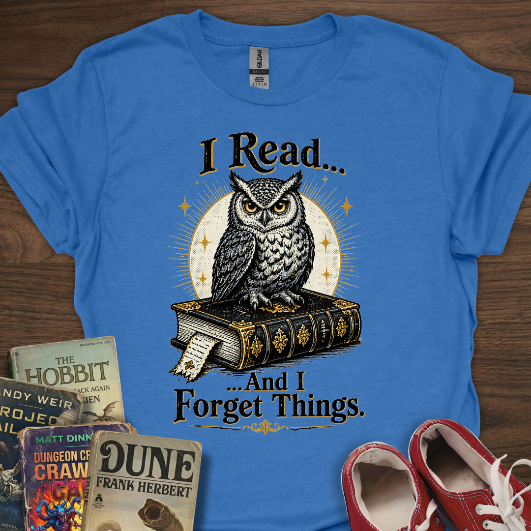 I Read And I Forget Owl T-Shirt