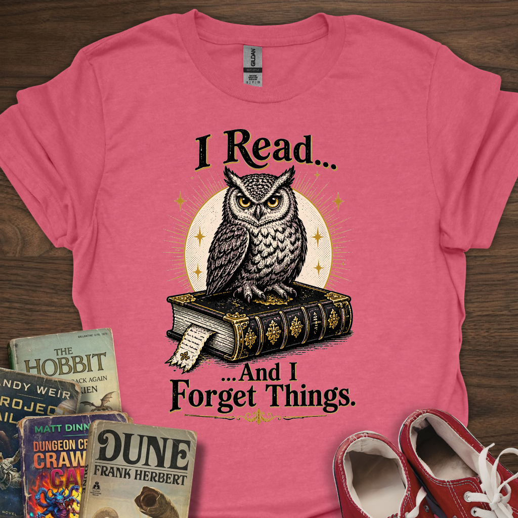 I Read And I Forget Owl T-Shirt