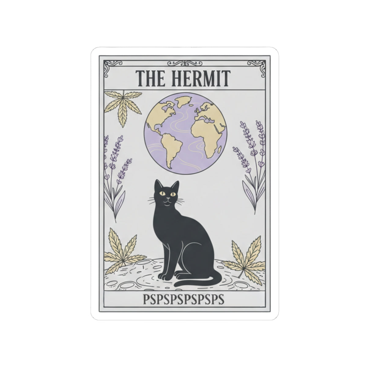The Hermit Tarot Sticker
