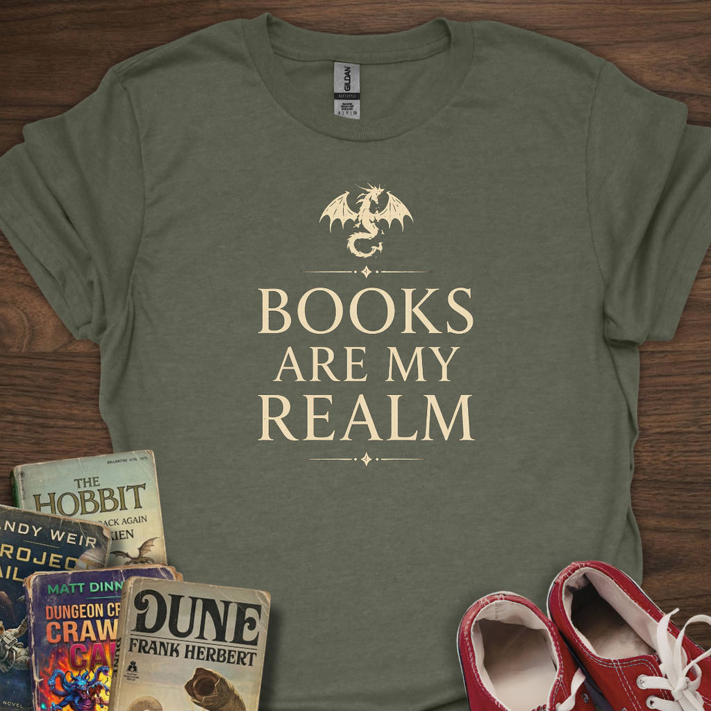Books Are My Realm T-Shirt