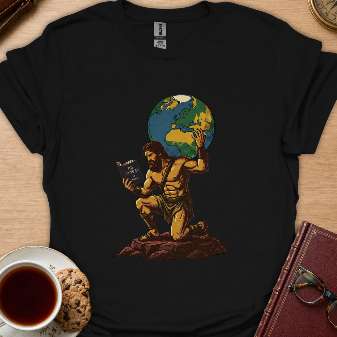 Atlas Reads The Odyssey T-Shirt