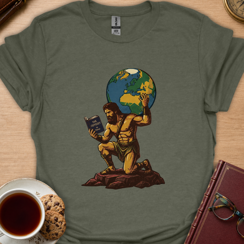 Atlas Reads The Odyssey T-Shirt