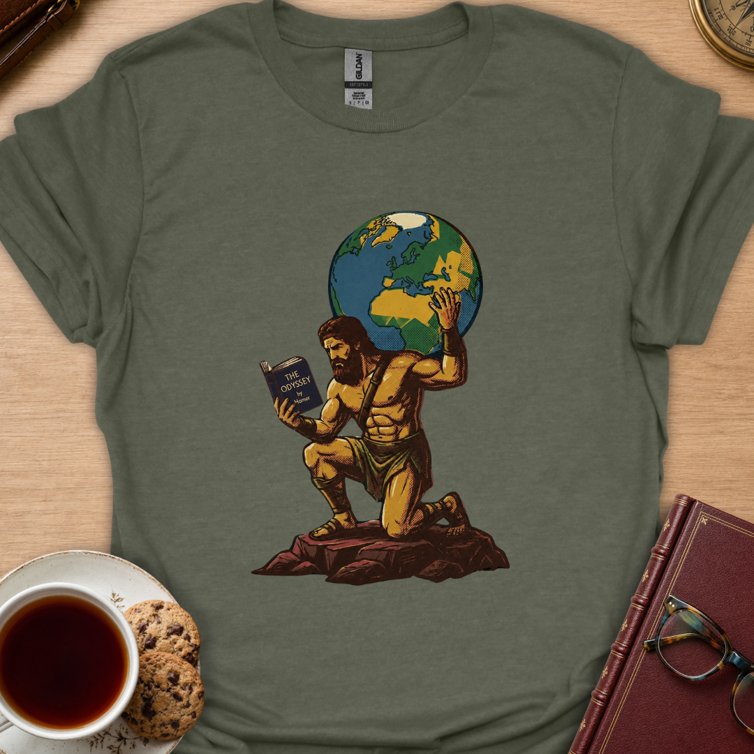 Atlas Reads The Odyssey T-Shirt
