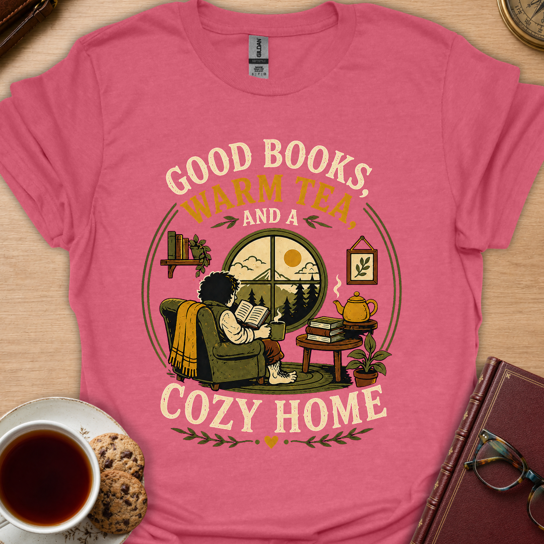 Good Books Cozy Home T-Shirt