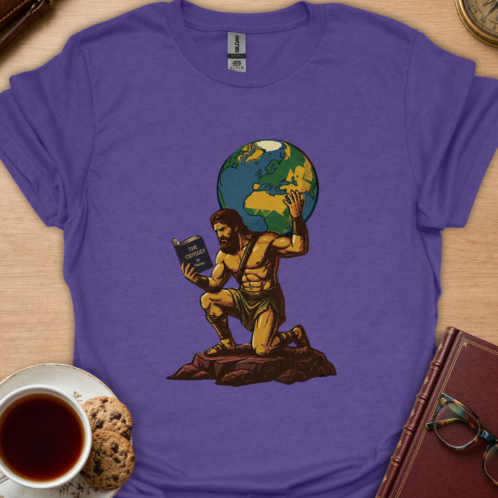 Atlas Reads The Odyssey T-Shirt