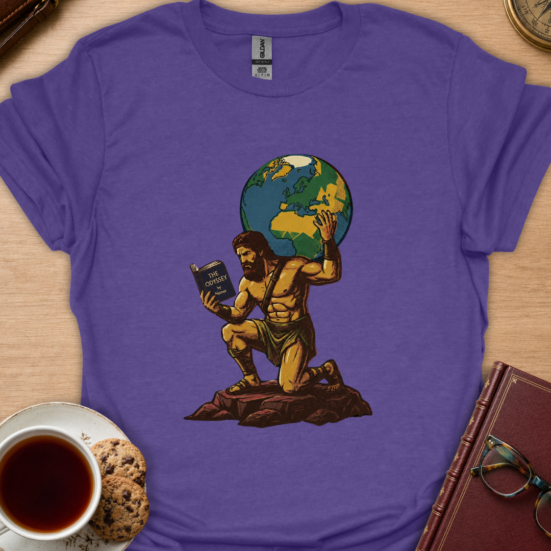 Atlas Reads The Odyssey T-Shirt