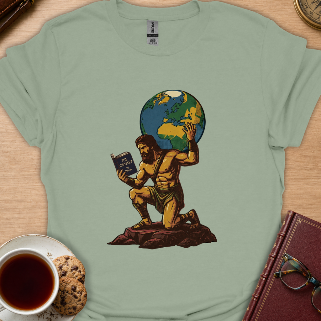 Atlas Reads The Odyssey T-Shirt