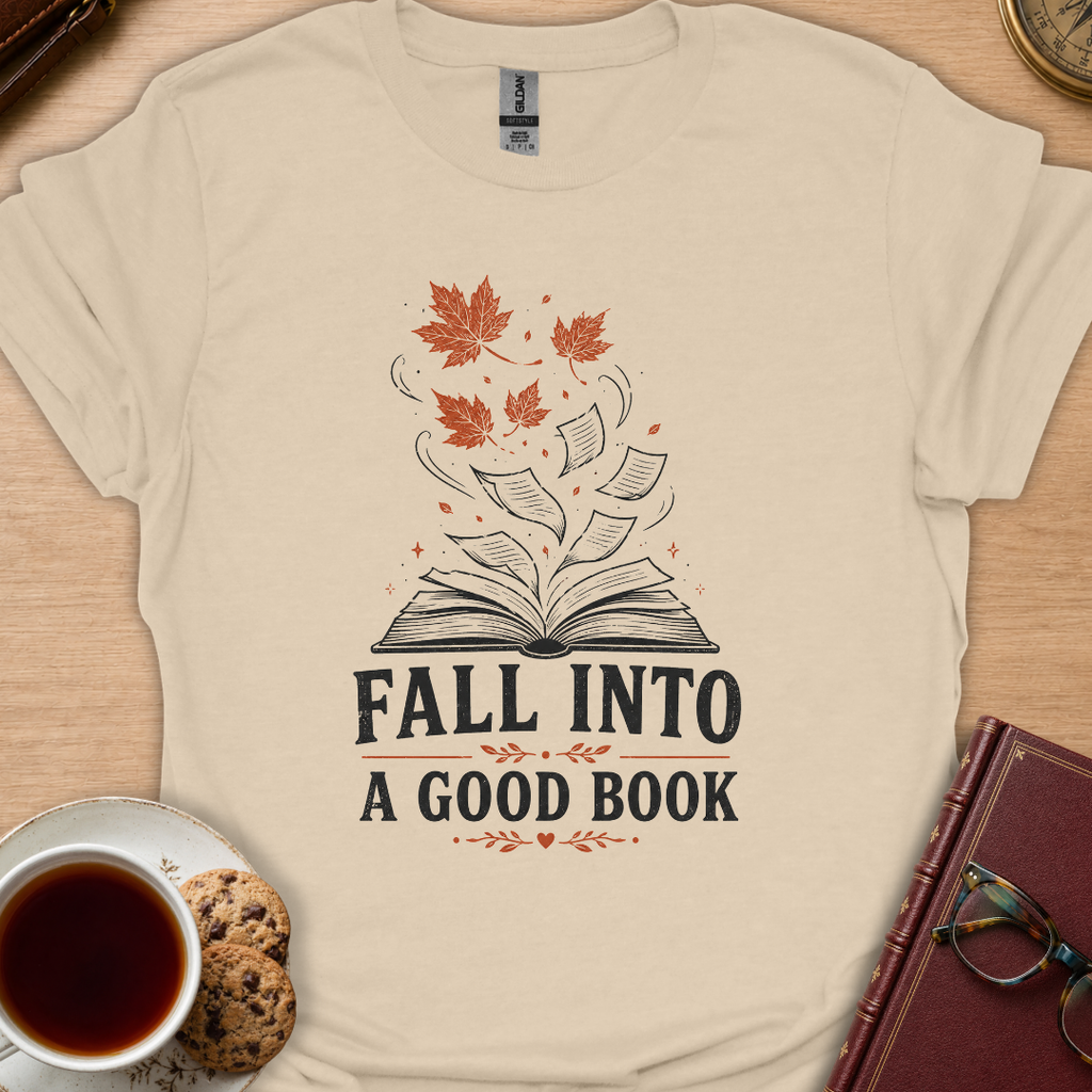 Fall Into Book Light T-Shirt