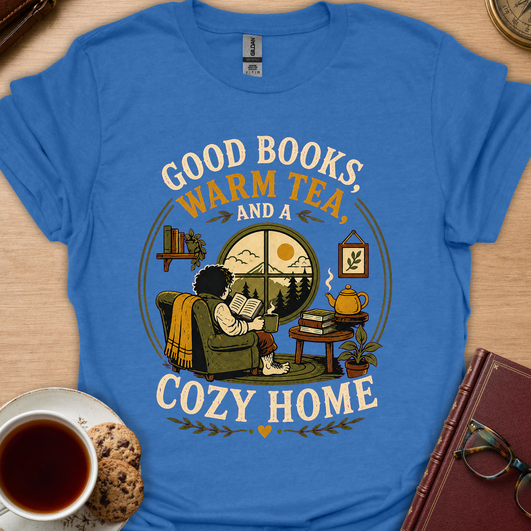 Good Books Cozy Home T-Shirt