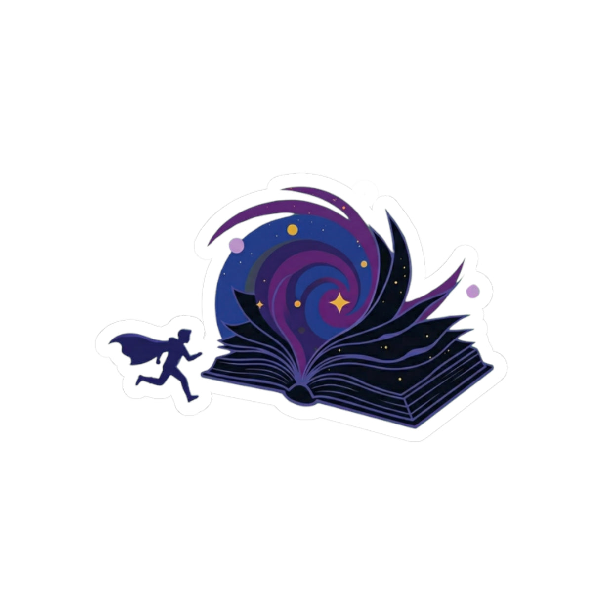 Escape To Books Sticker