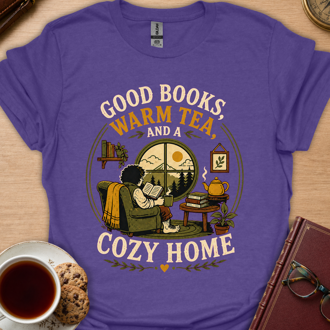 Good Books Cozy Home T-Shirt