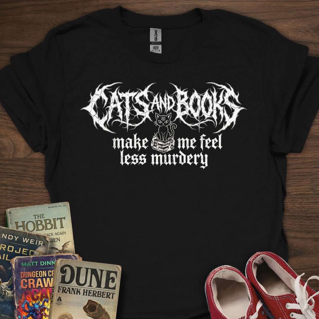 Cats And Books T-Shirt