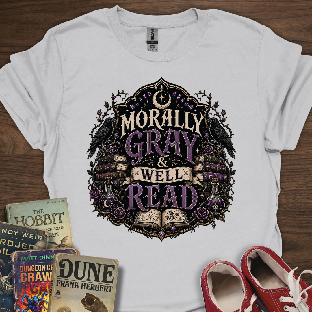Gray Well Read T-Shirt