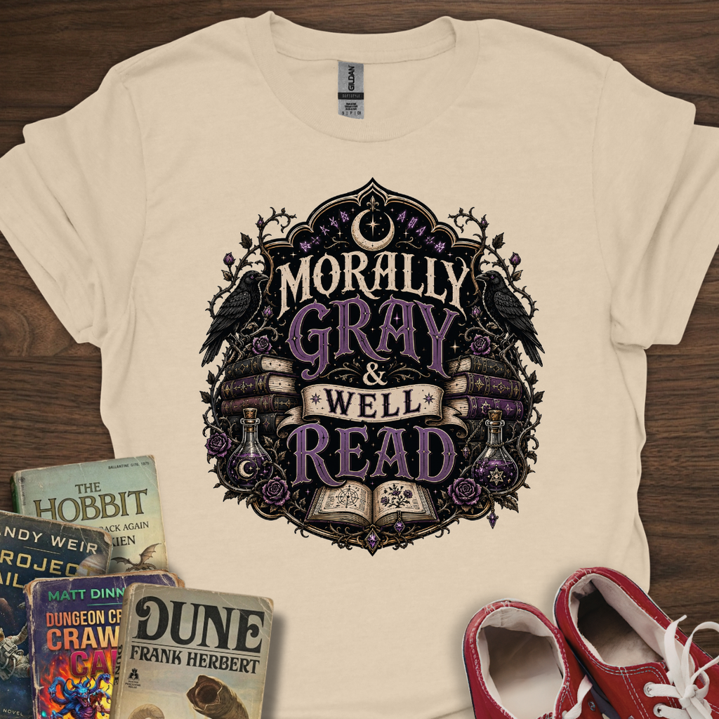 Gray Well Read T-Shirt
