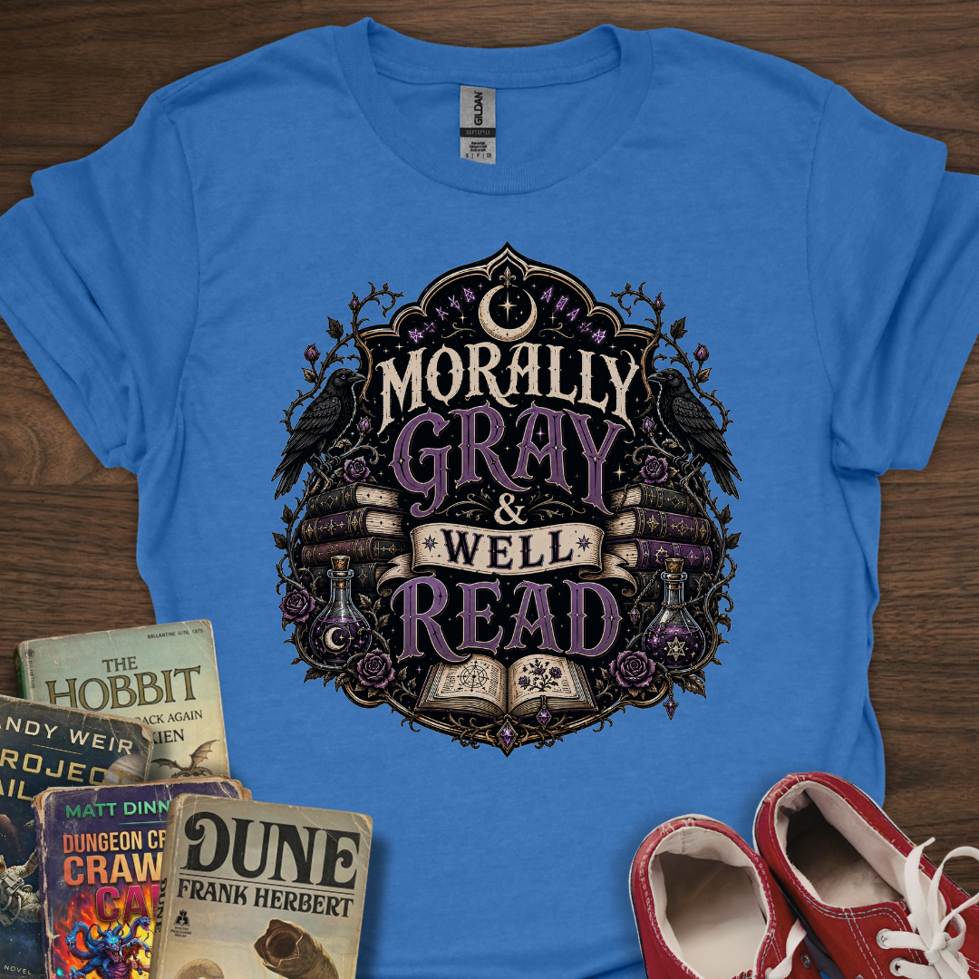 Gray Well Read T-Shirt