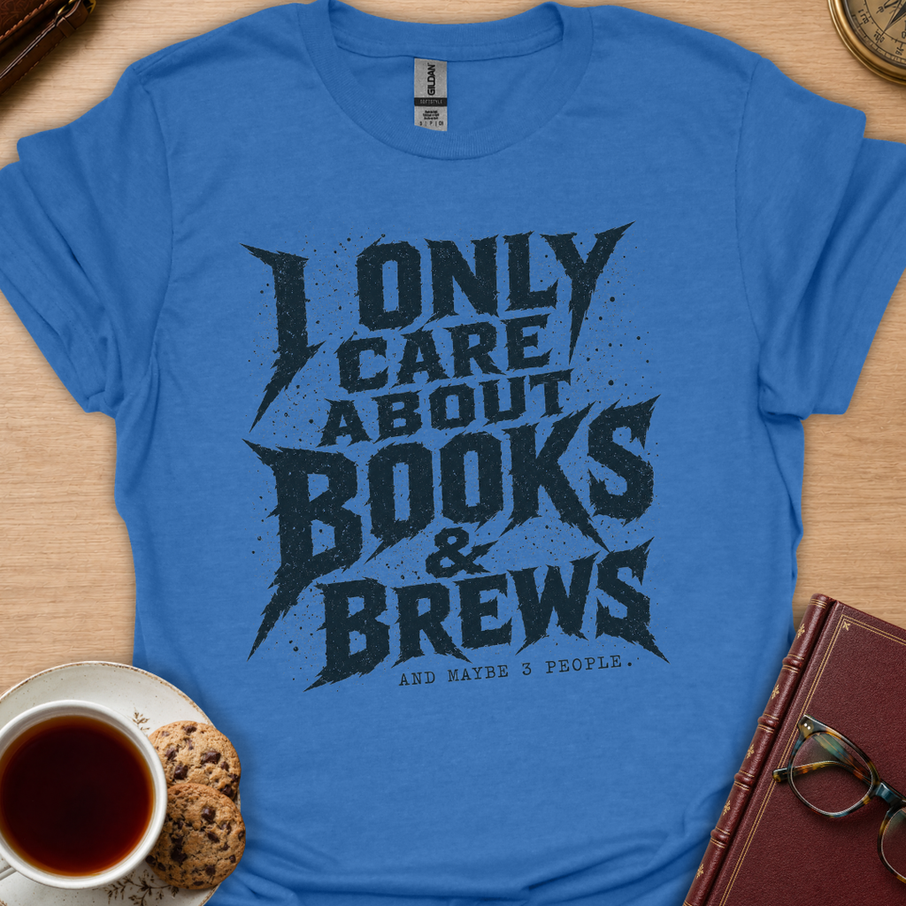 Books Brews And Three People T-Shirt