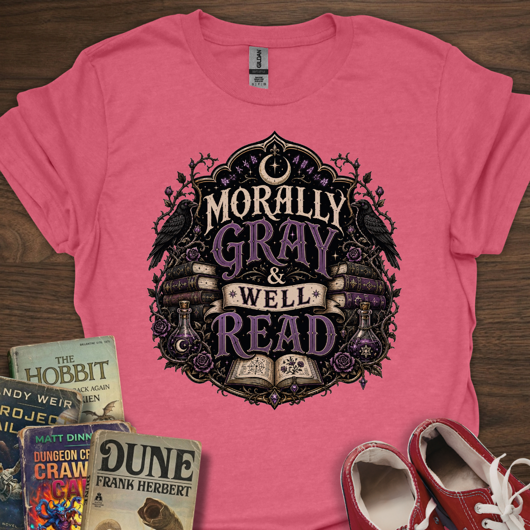 Gray Well Read T-Shirt