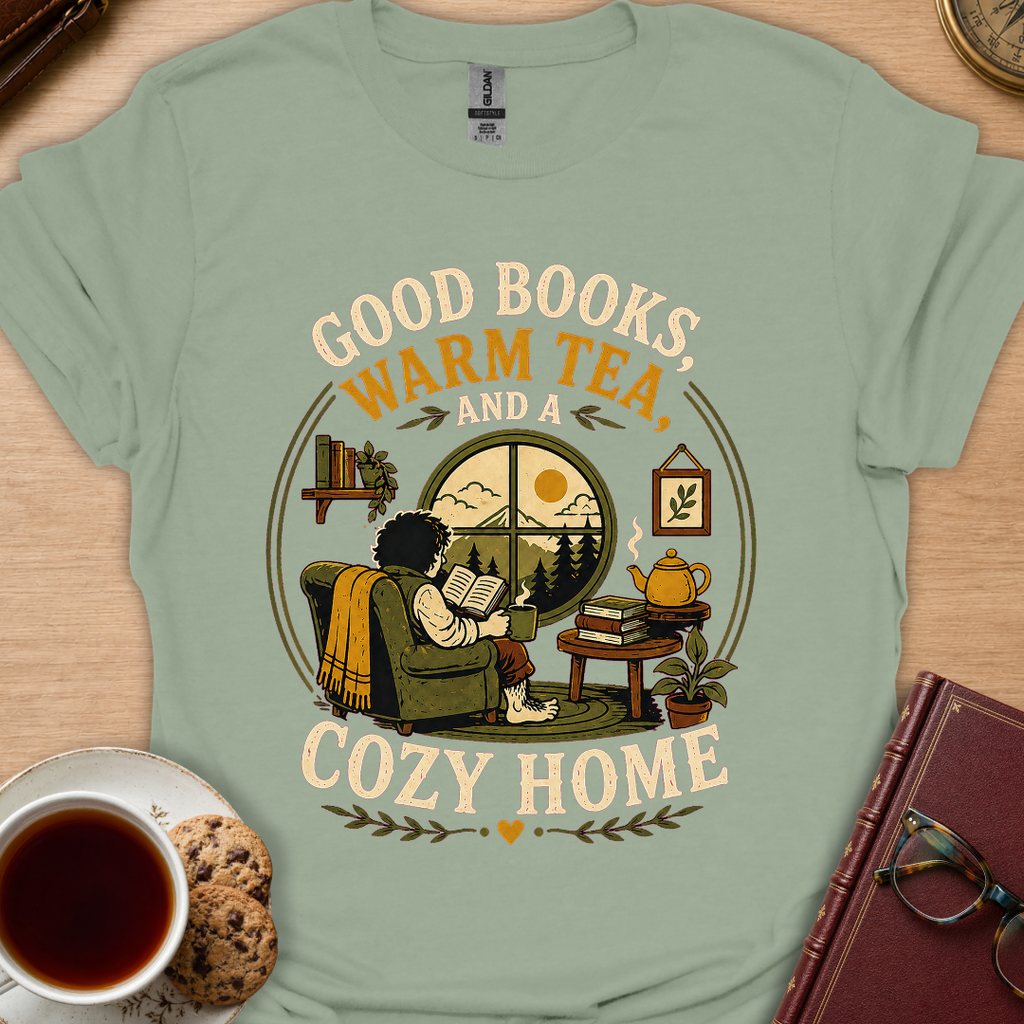 Good Books Cozy Home T-Shirt