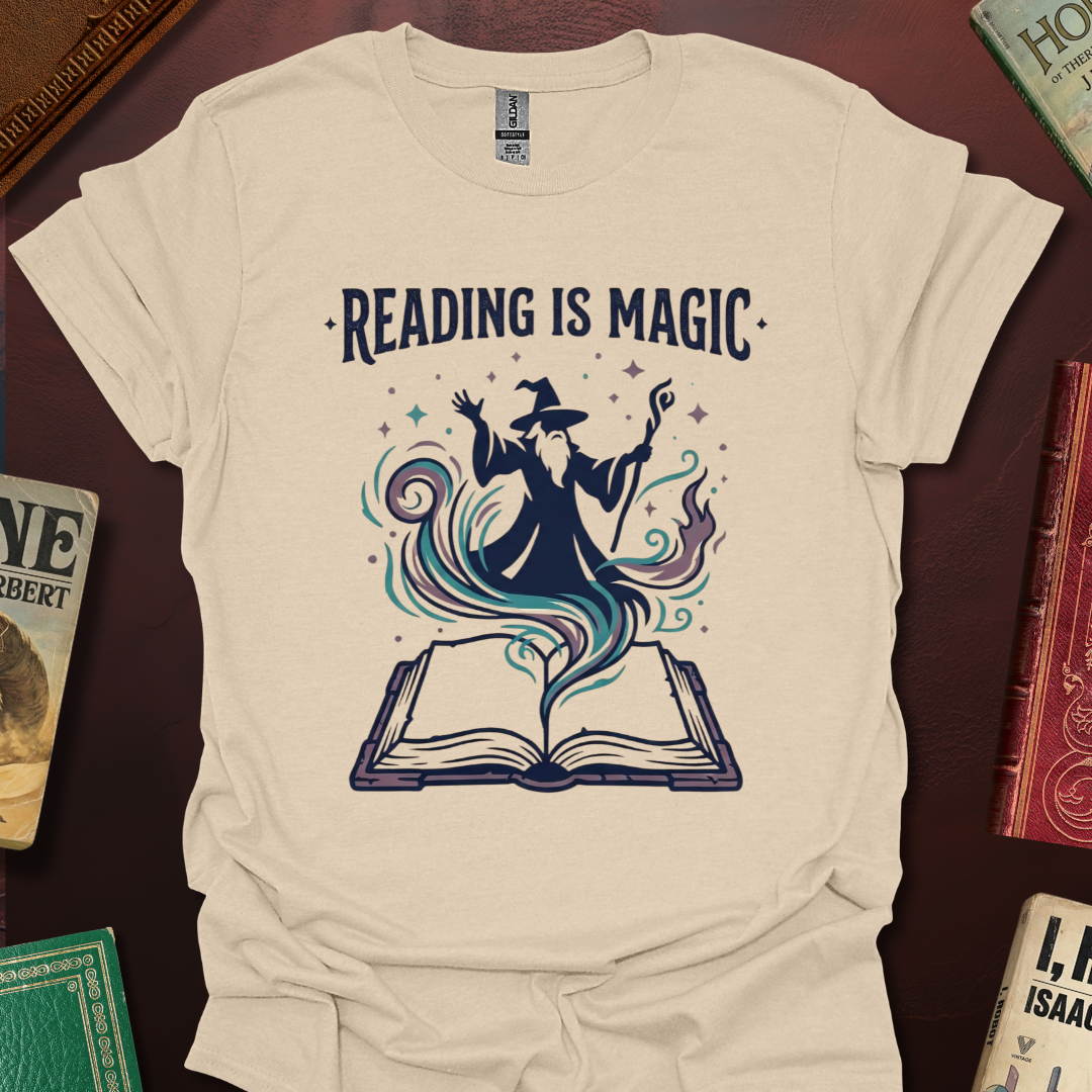 Reading Is Magic Wizard T-Shirt