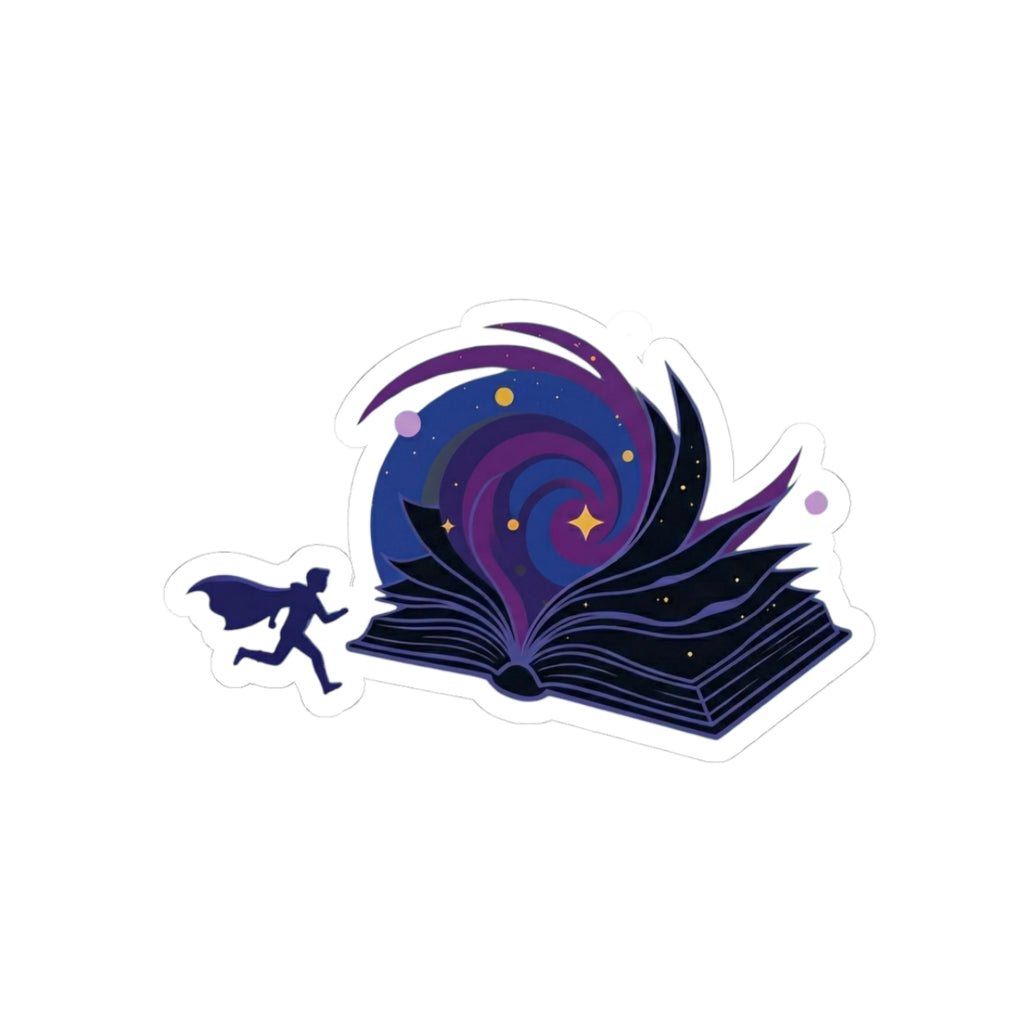 Escape To Books Sticker