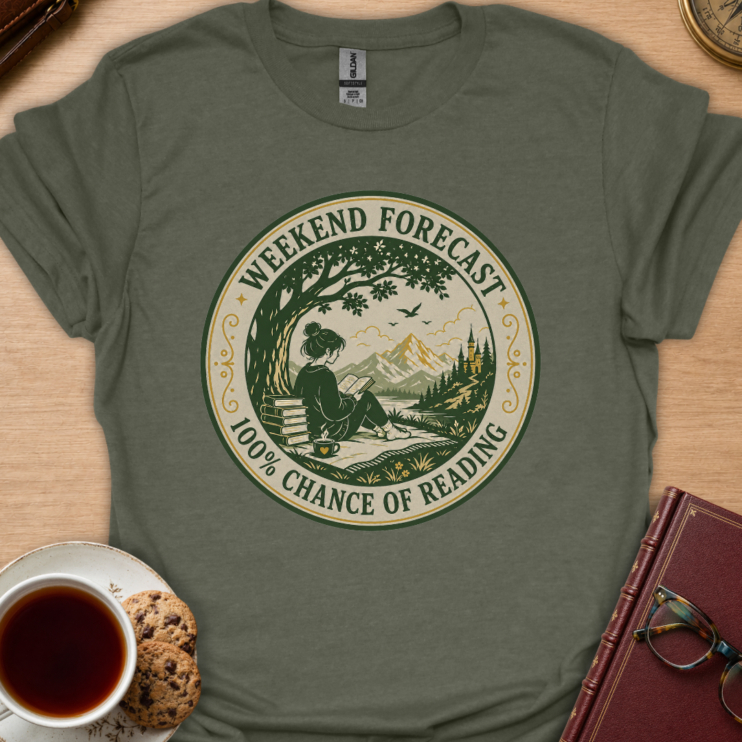 Reading Forecast Badge T-Shirt