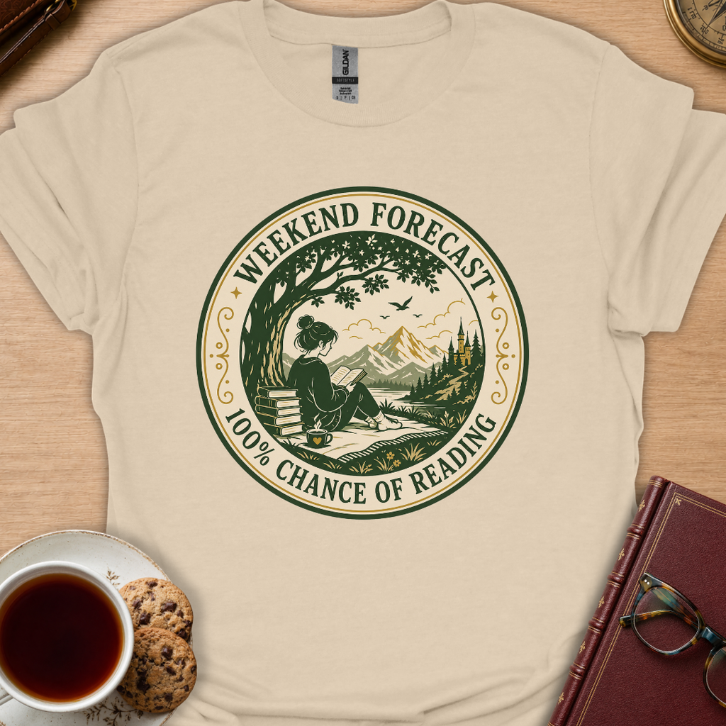Reading Forecast Badge T-Shirt