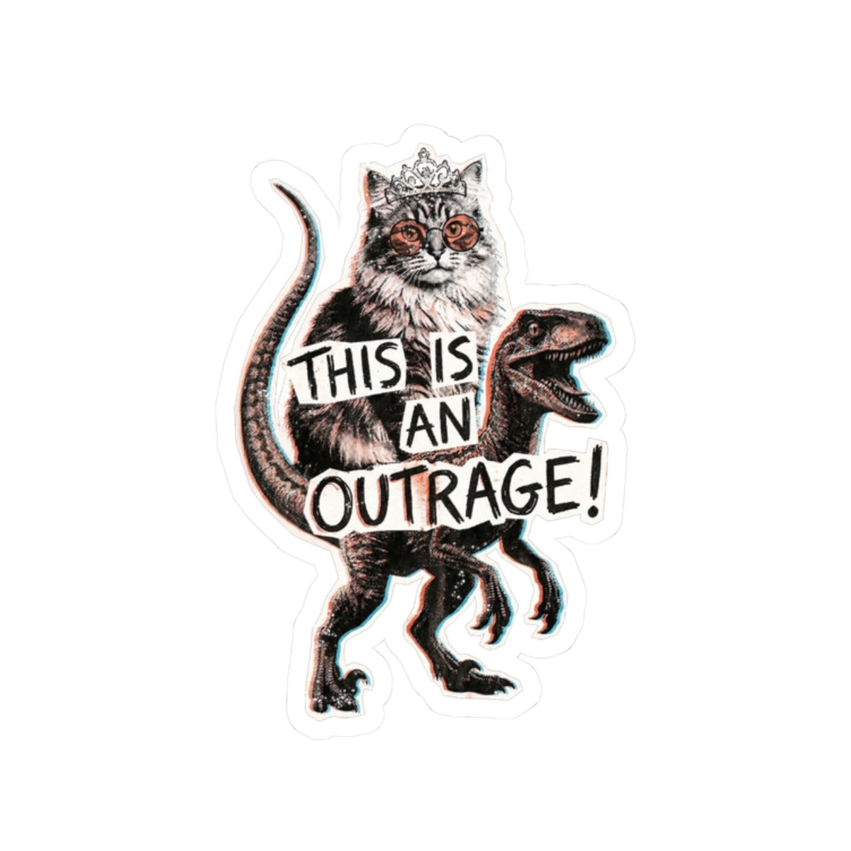 Outrage Zine Sticker