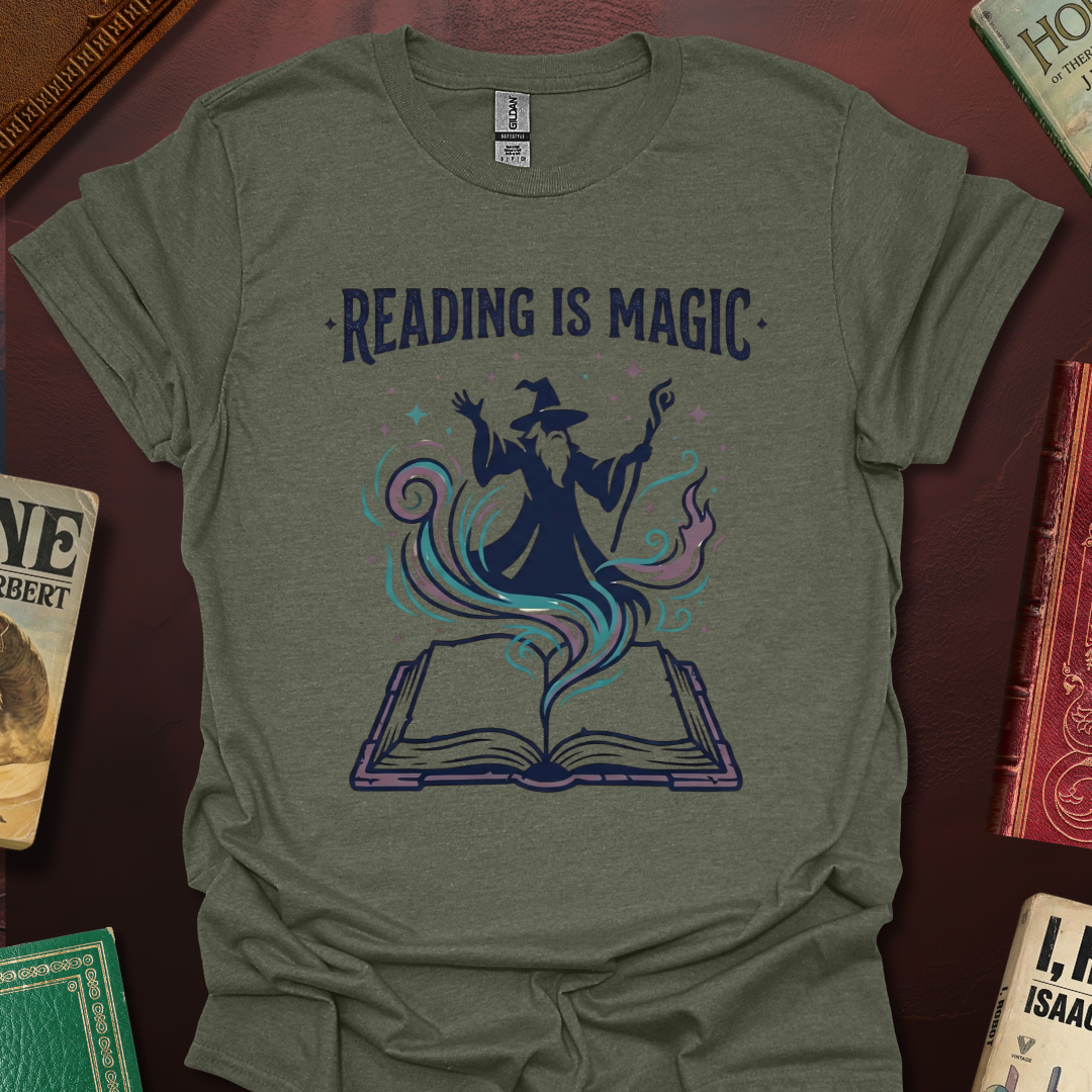 Reading Is Magic Wizard T-Shirt