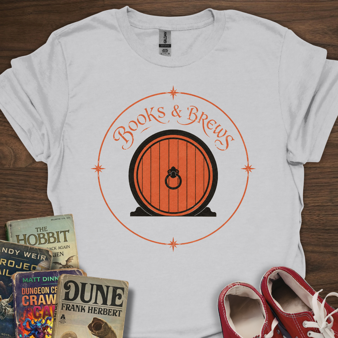 Books And Brews Door T-Shirt