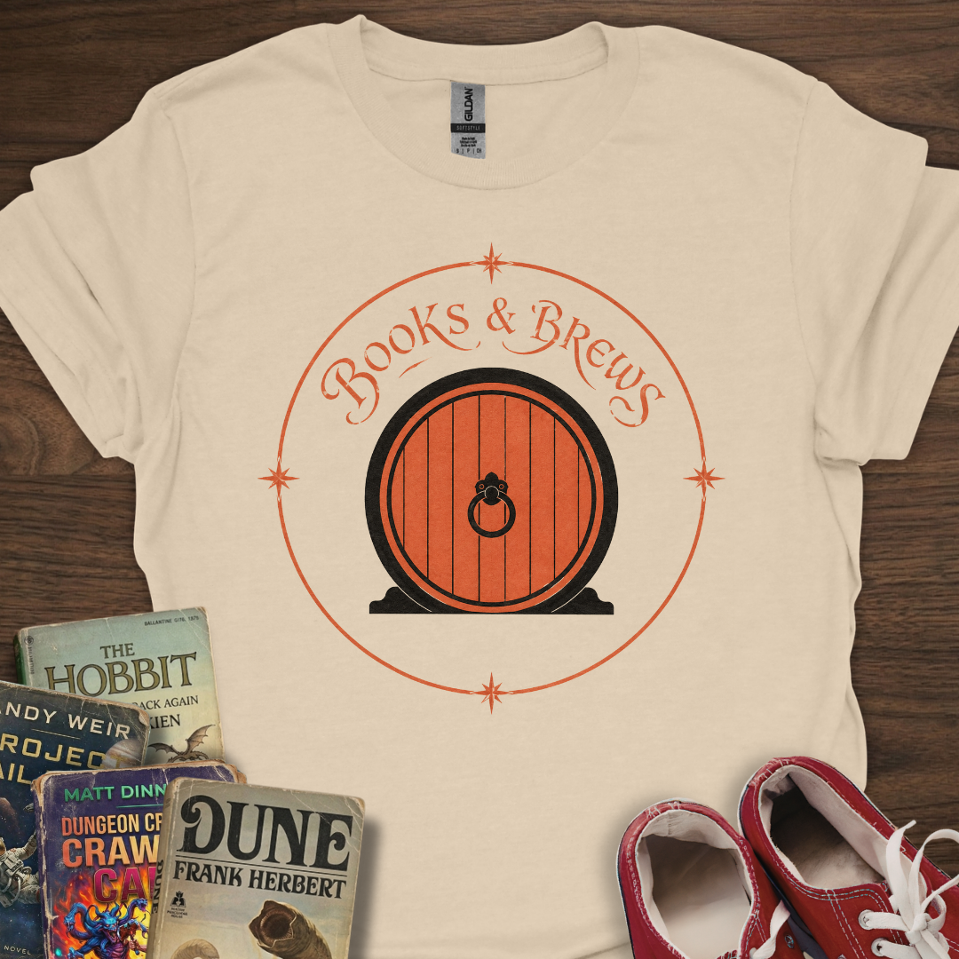 Books And Brews Door T-Shirt