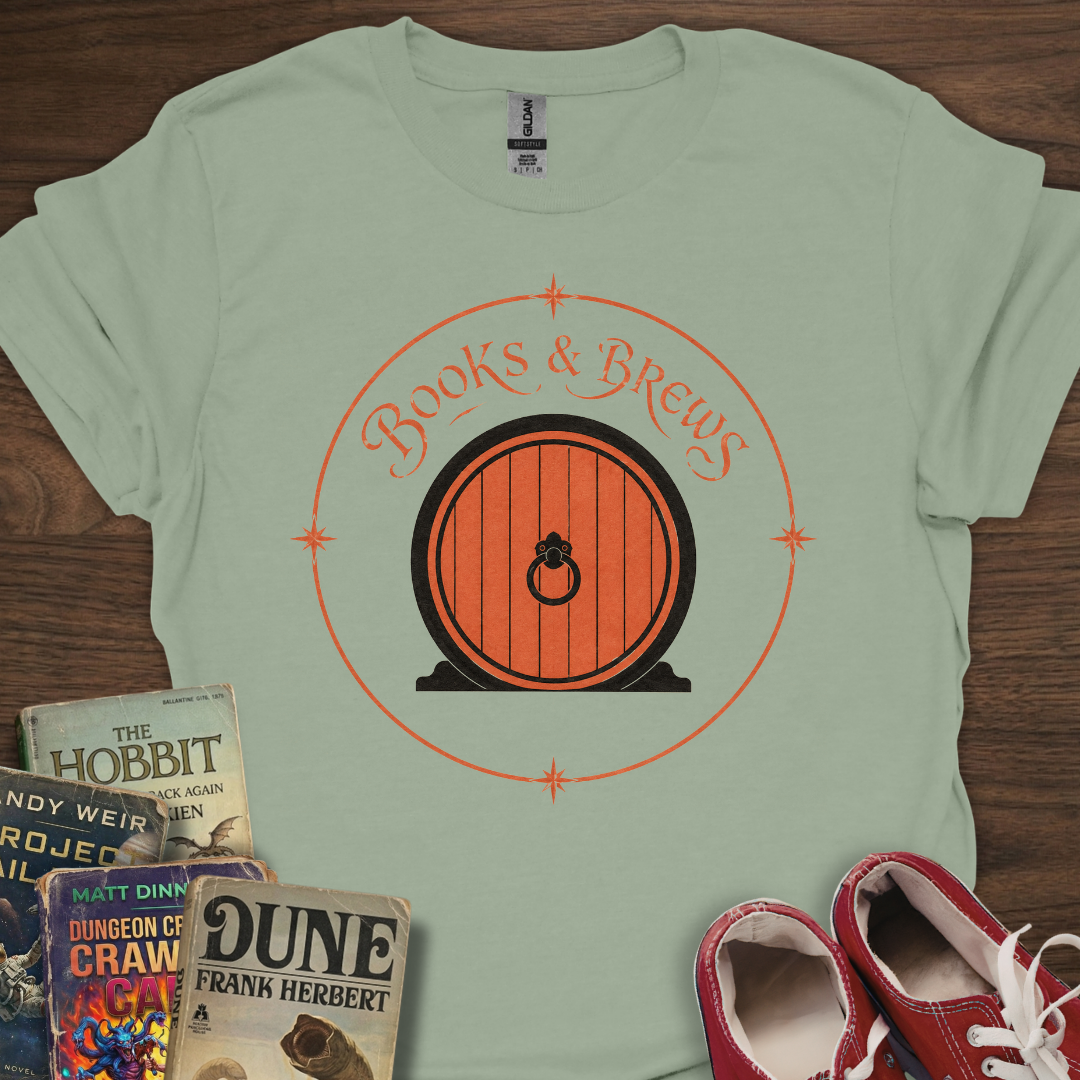 Books And Brews Door T-Shirt