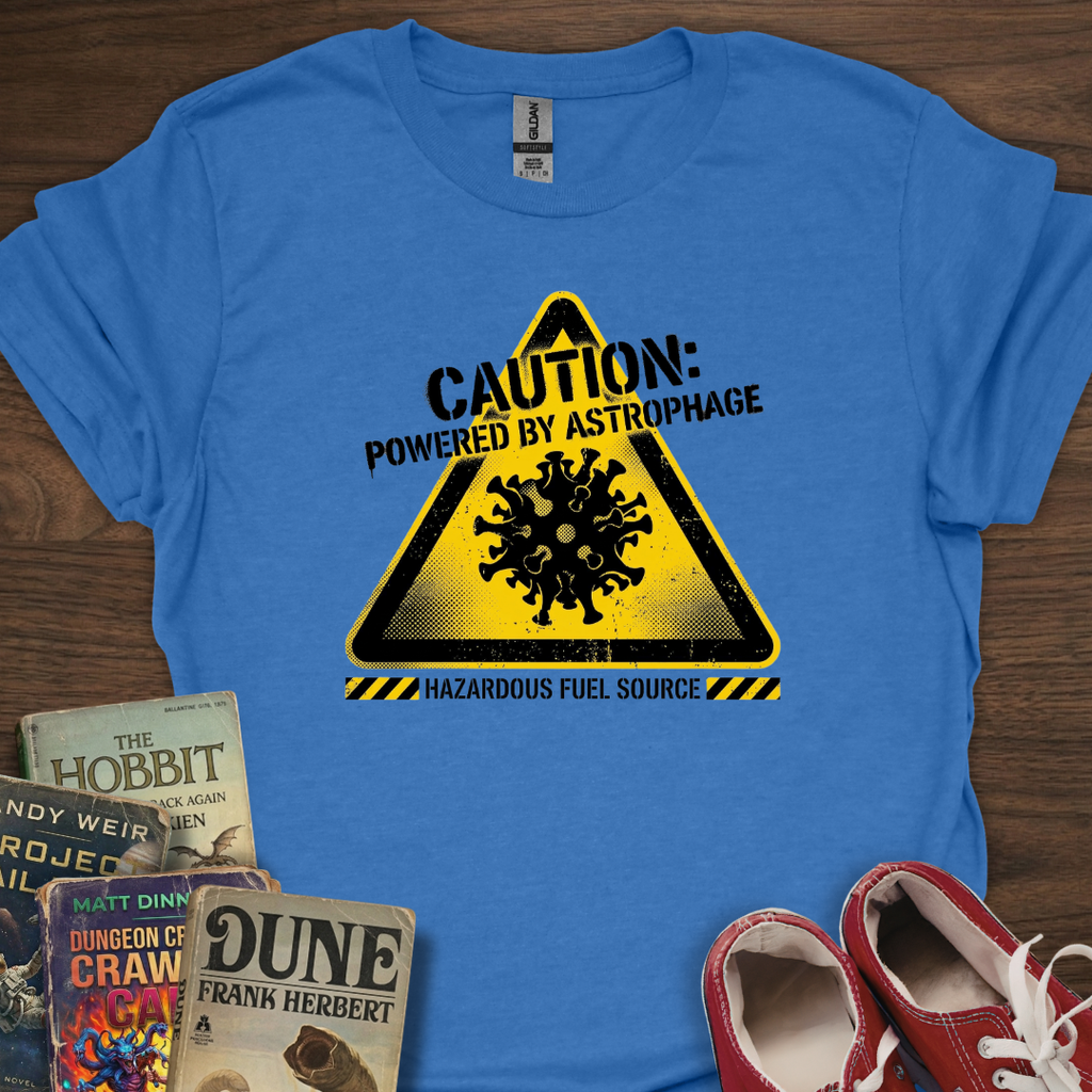 Caution: Powered By Astrophage T-Shirt