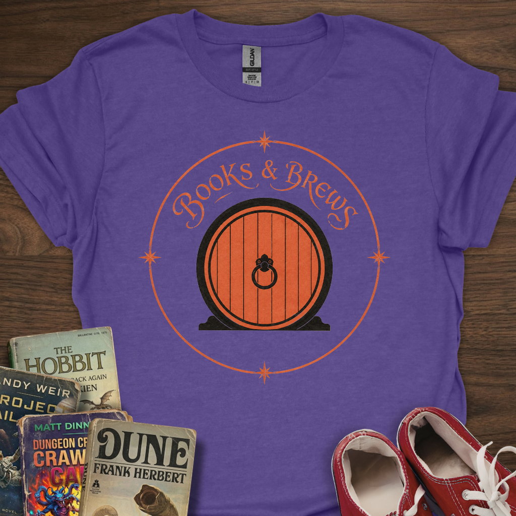 Books And Brews Door T-Shirt