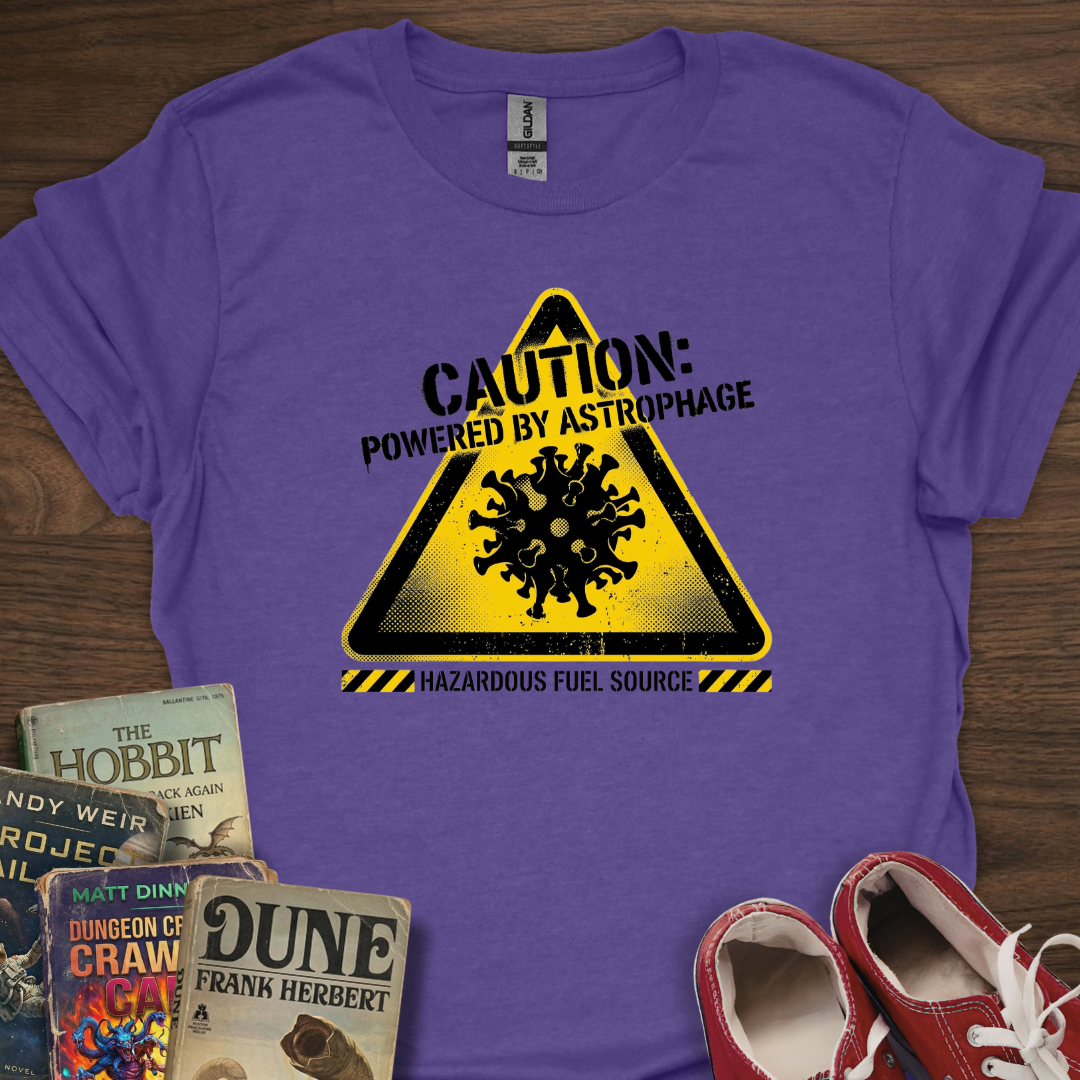 Caution: Powered By Astrophage T-Shirt