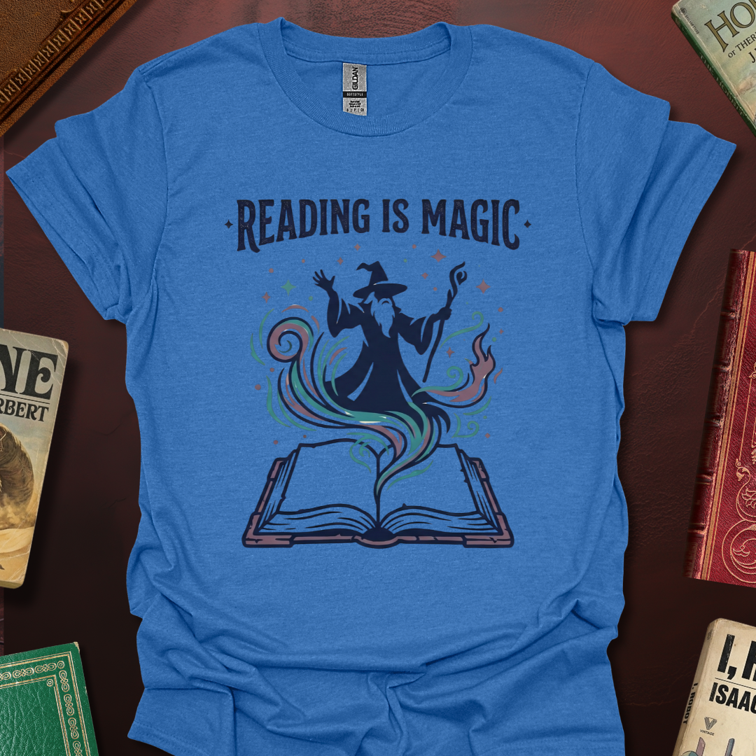 Reading Is Magic Wizard T-Shirt