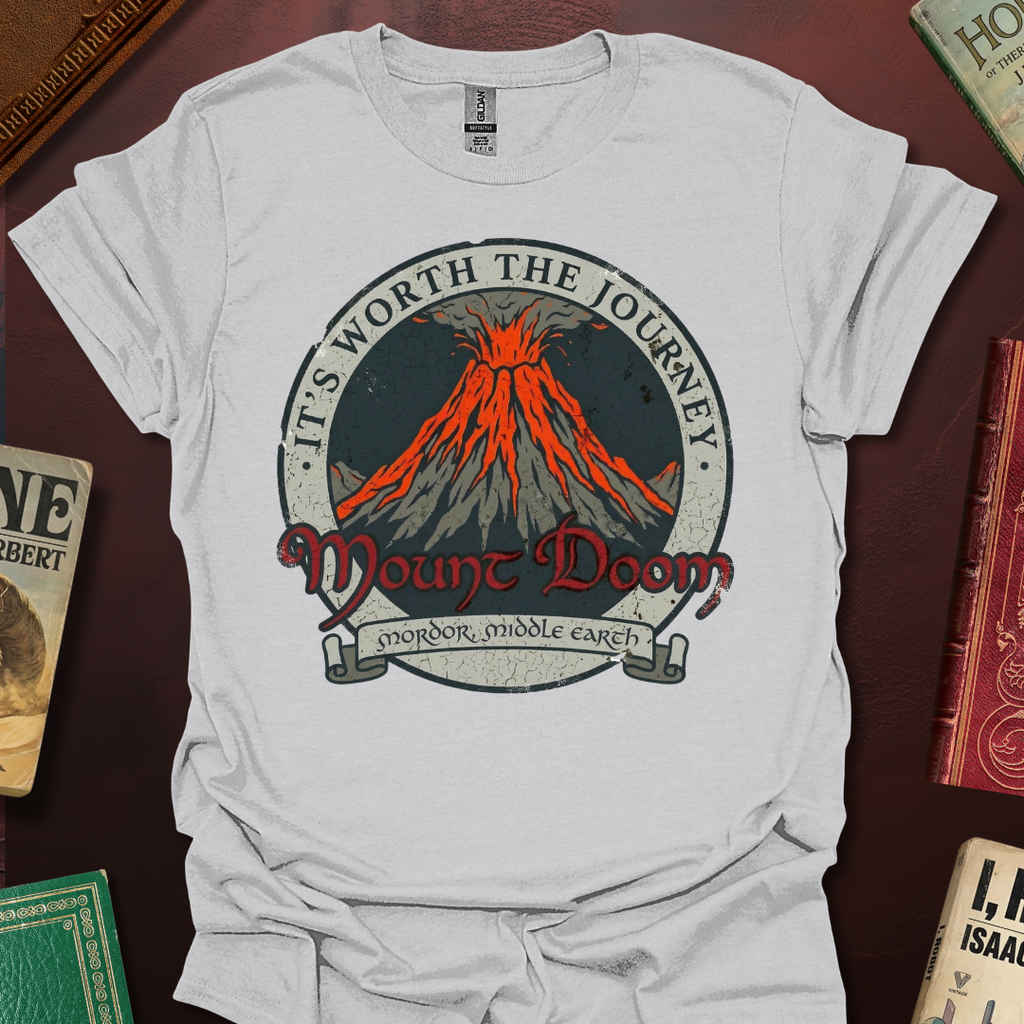 It's Worth The Journey Mount Doom Badge T-Shirt