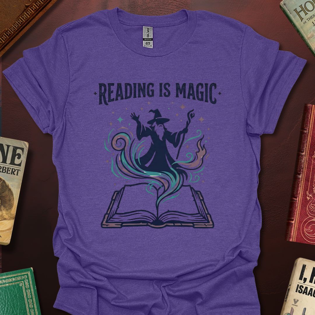 Reading Is Magic Wizard T-Shirt