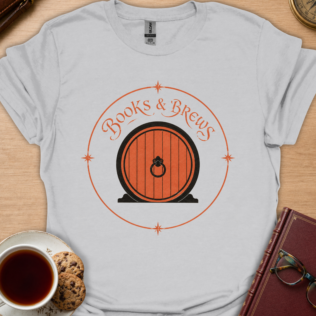 Books And Brews Door T-Shirt